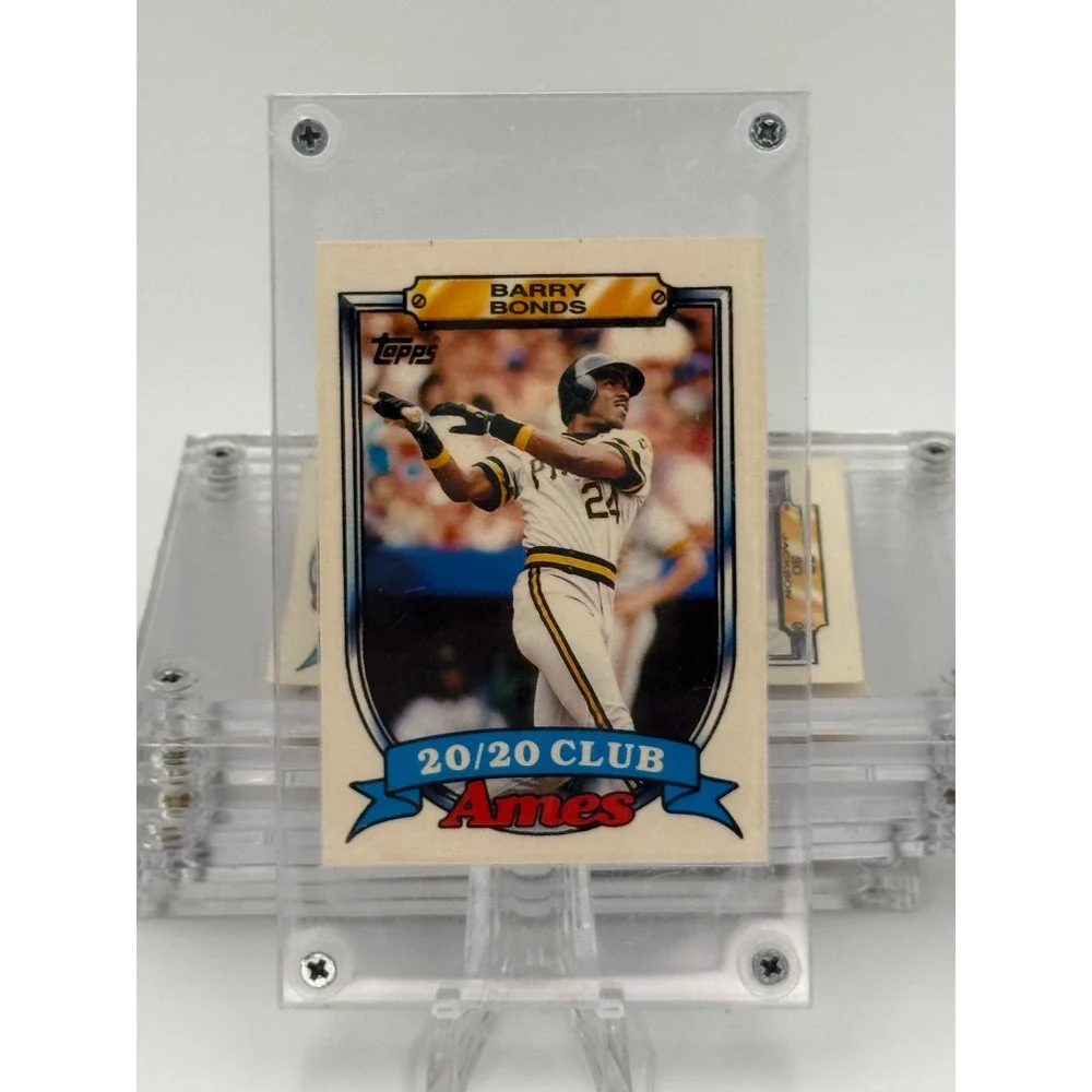 1989 Topps Ames 20/20 Club Barry Bonds 5 Pittsburgh Pirates Baseball Card